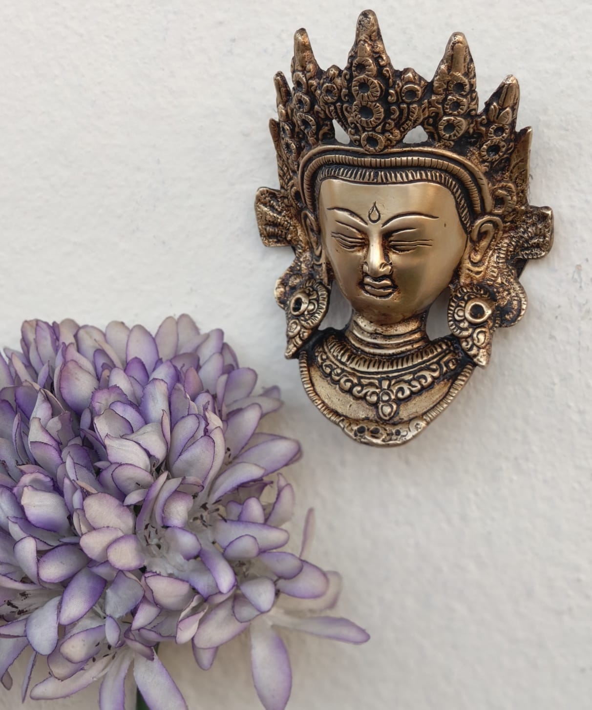Tara devi face: a gracious wall accent..