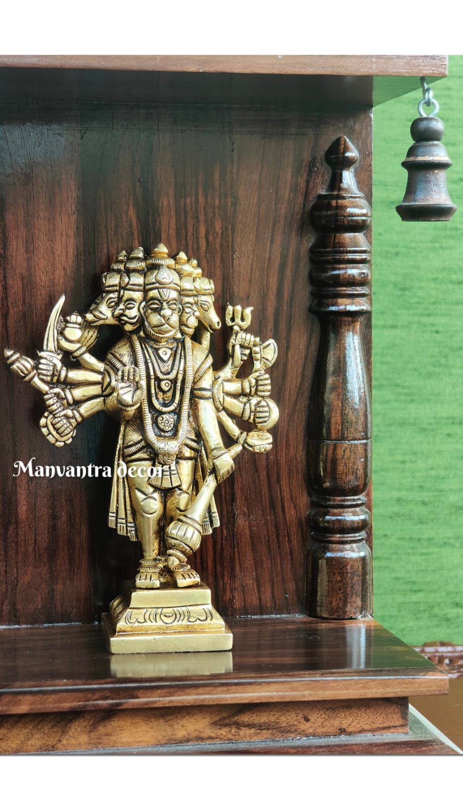 Panchmukhi Hanuman idol in pure brass