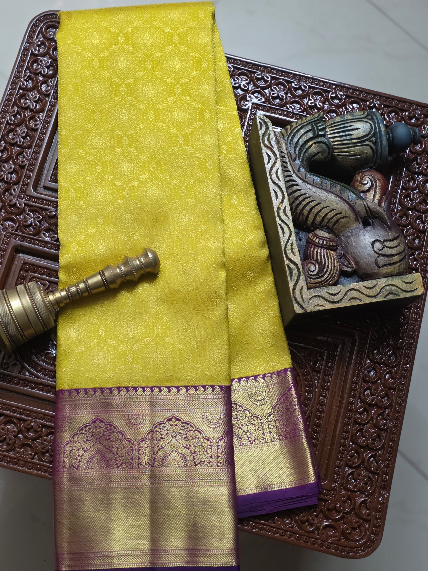 Pure Mulberry silk saree with pure zari