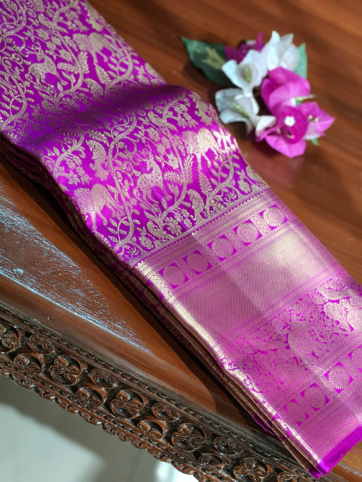 Pure Mulberry silk with pure zari saree