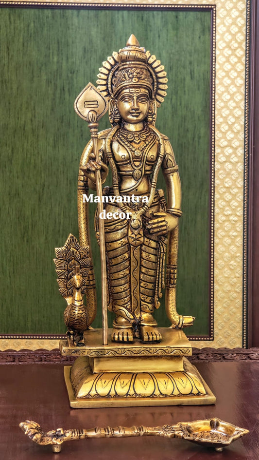 Murugan/Karthikeyan idol in brass