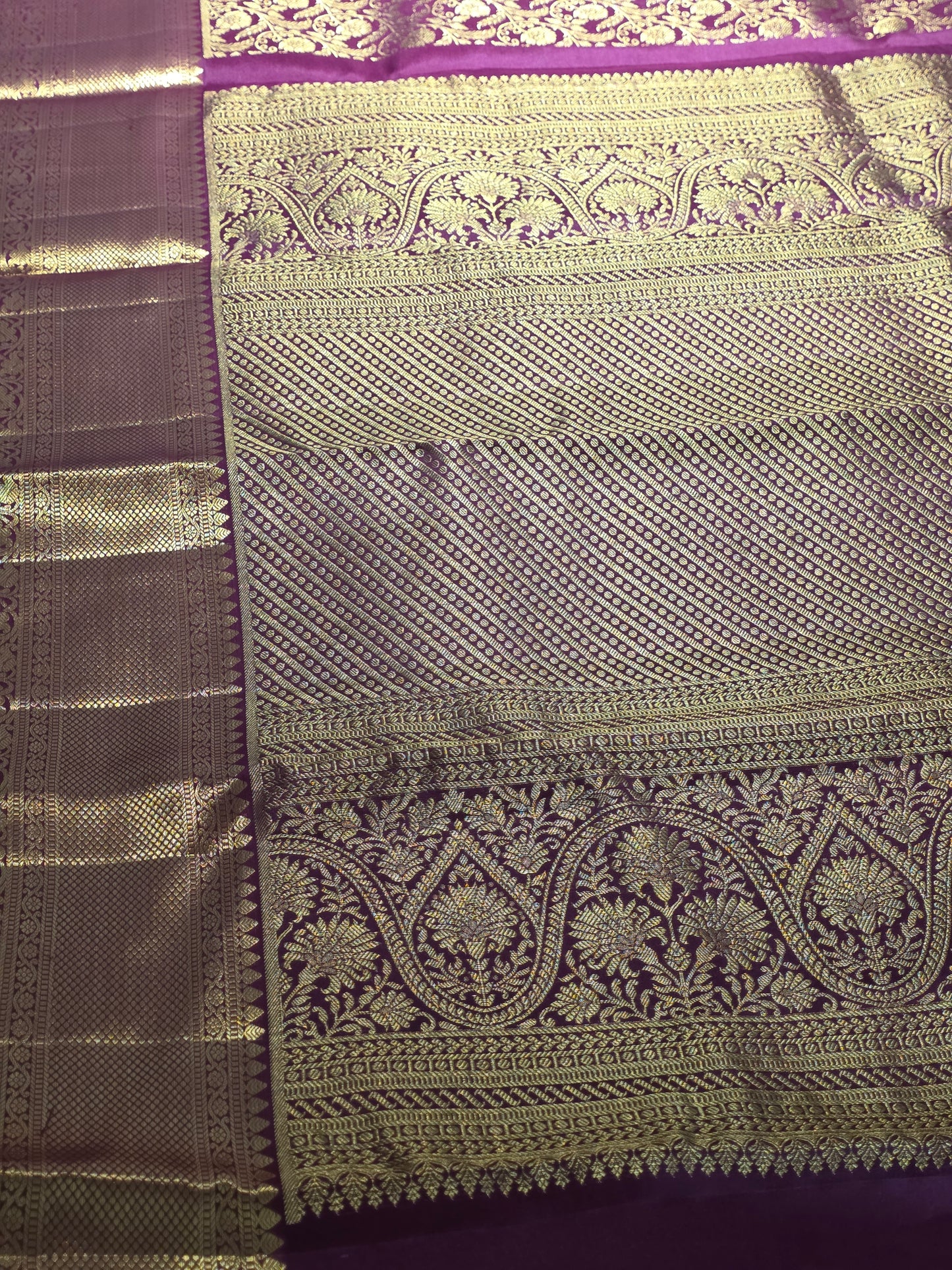 Pure 100% Mulberry silk saree with pure zari completely hand woven.