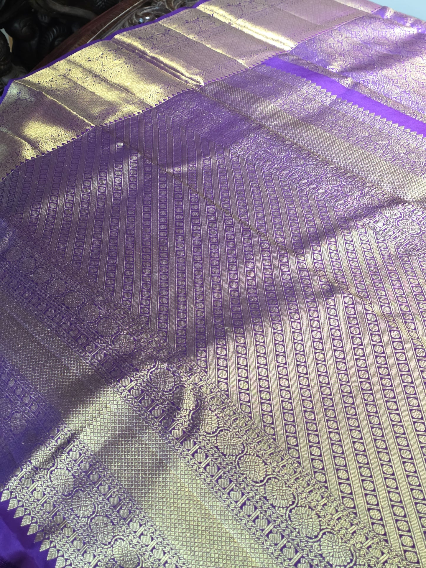 Pure 100% Mulberry silk saree with pure zari completely hand woven