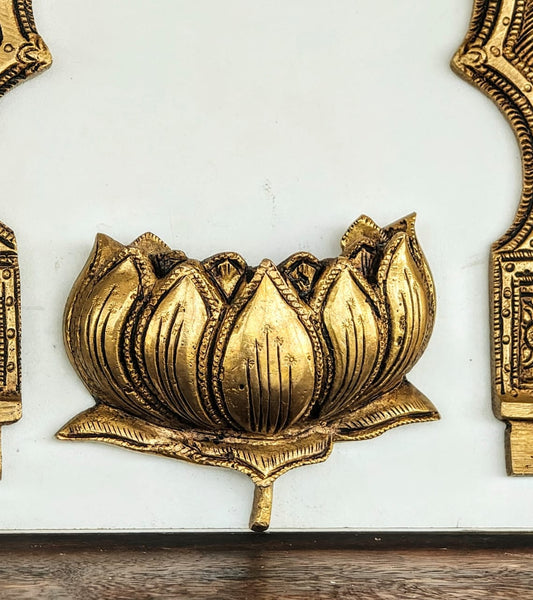 Golden Kamal wall hanging