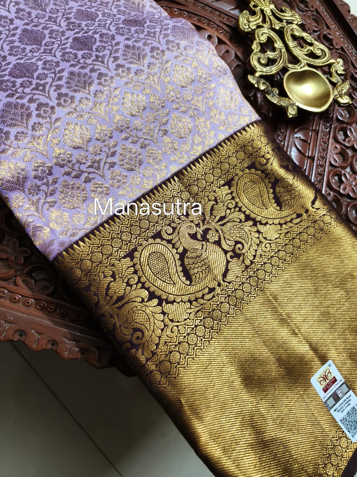 Pure Mulberry silk saree with pure zari