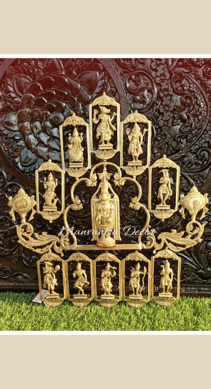 Balaji and the Ten divine forms.. wall hanging
