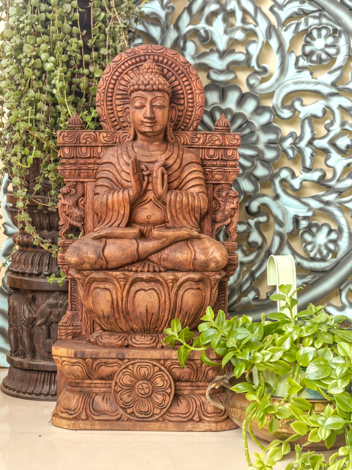 Dharamchakra mudra Buddha idol