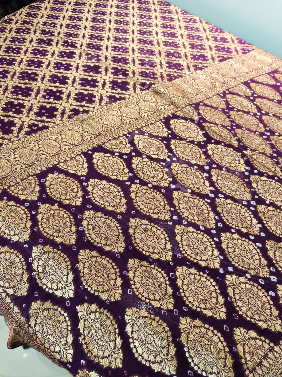 pure 100% mulberry silk fabric in sheer, and breathable lightweight  traditionally woven with pure zari