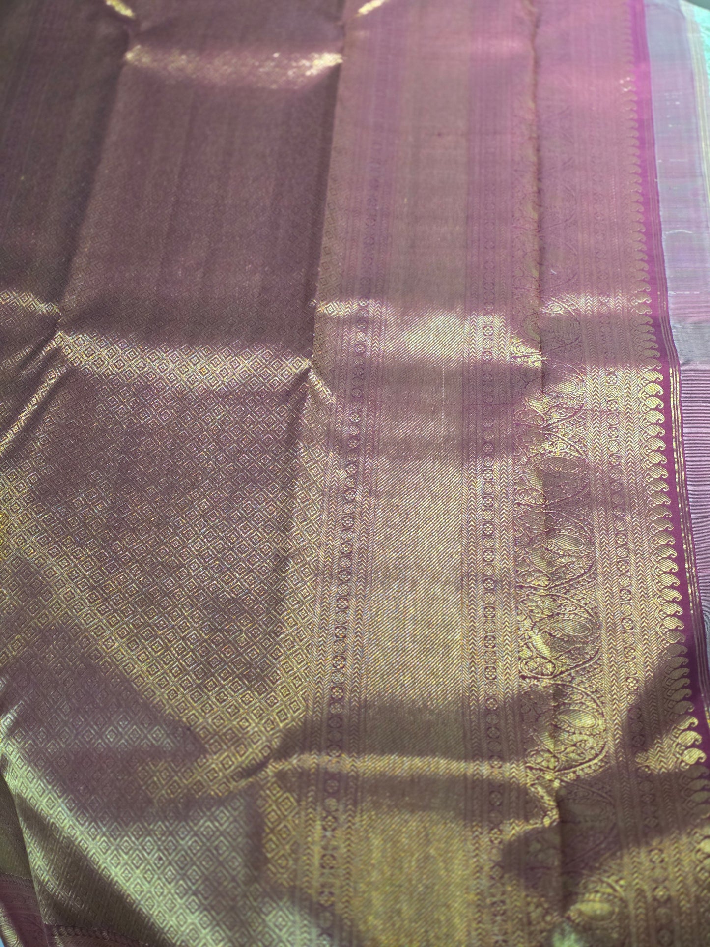 Pure Mulberry silk, pure zari saree completely hand weaved