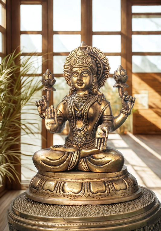 Mahalakshmi idol brass idol