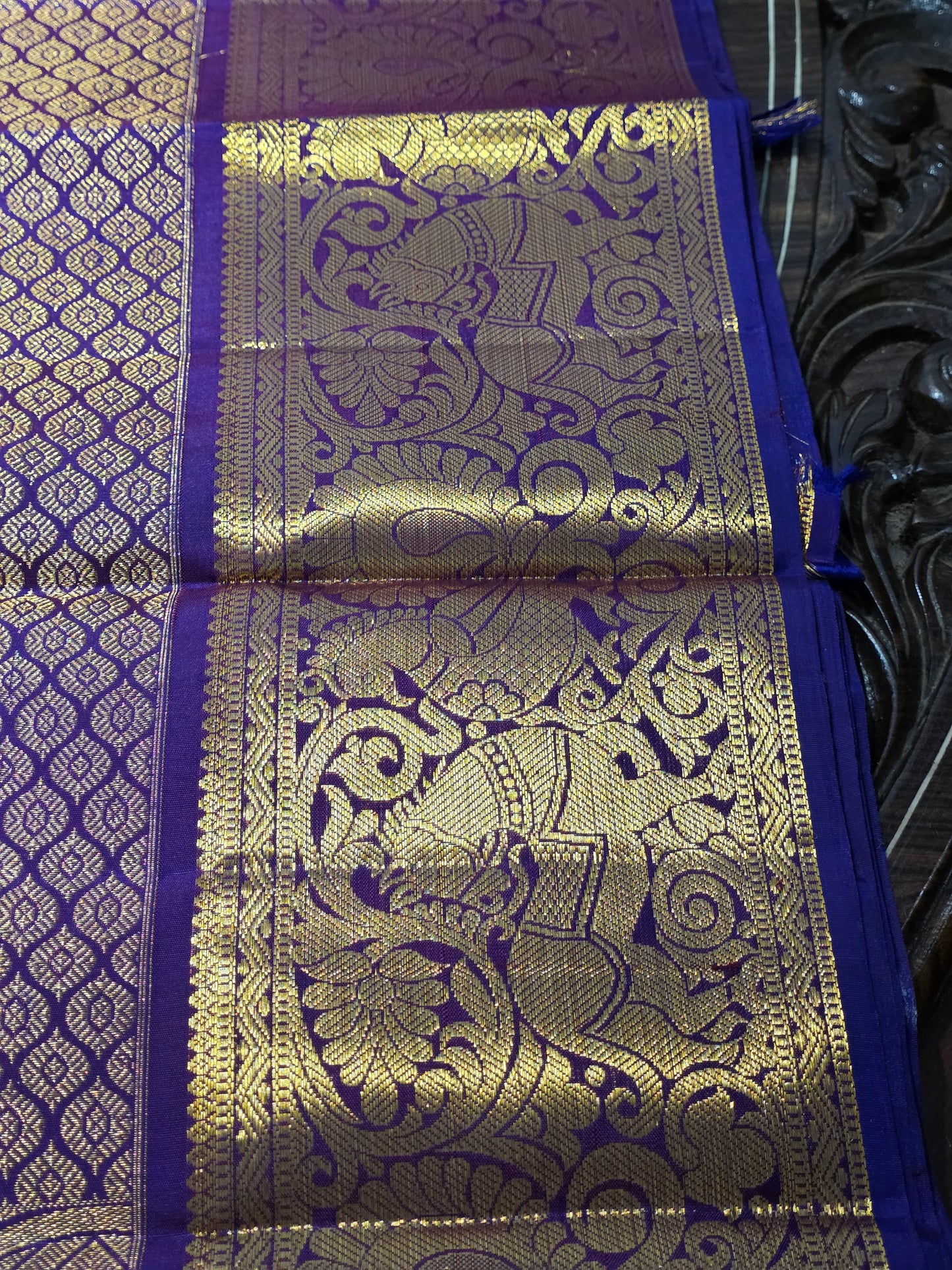 Pure 100% Mulberry silk saree with pure zari completely hand woven