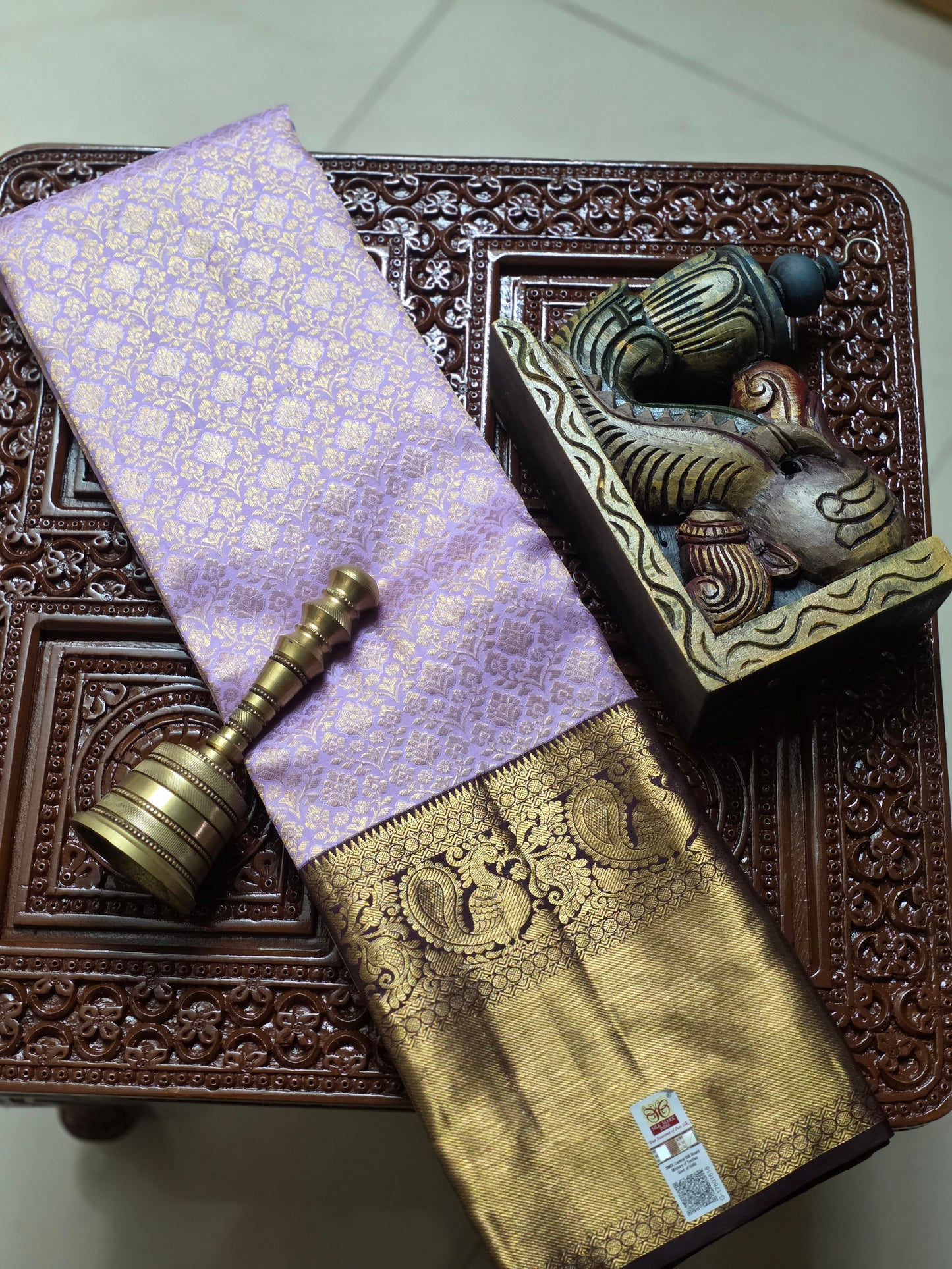Pure Mulberry silk saree with pure zari
