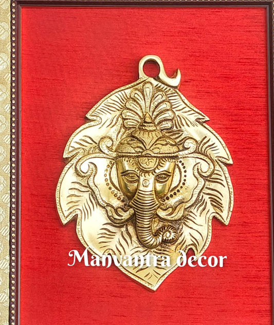 Leaf Ganesha wall hanging