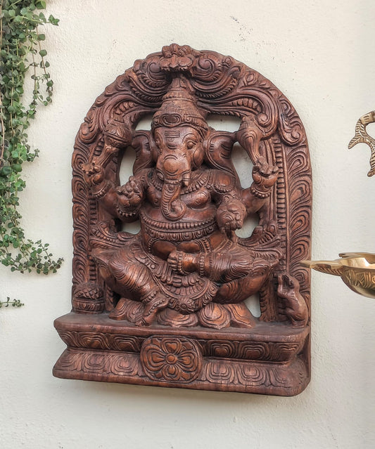 Ganesha statue panel