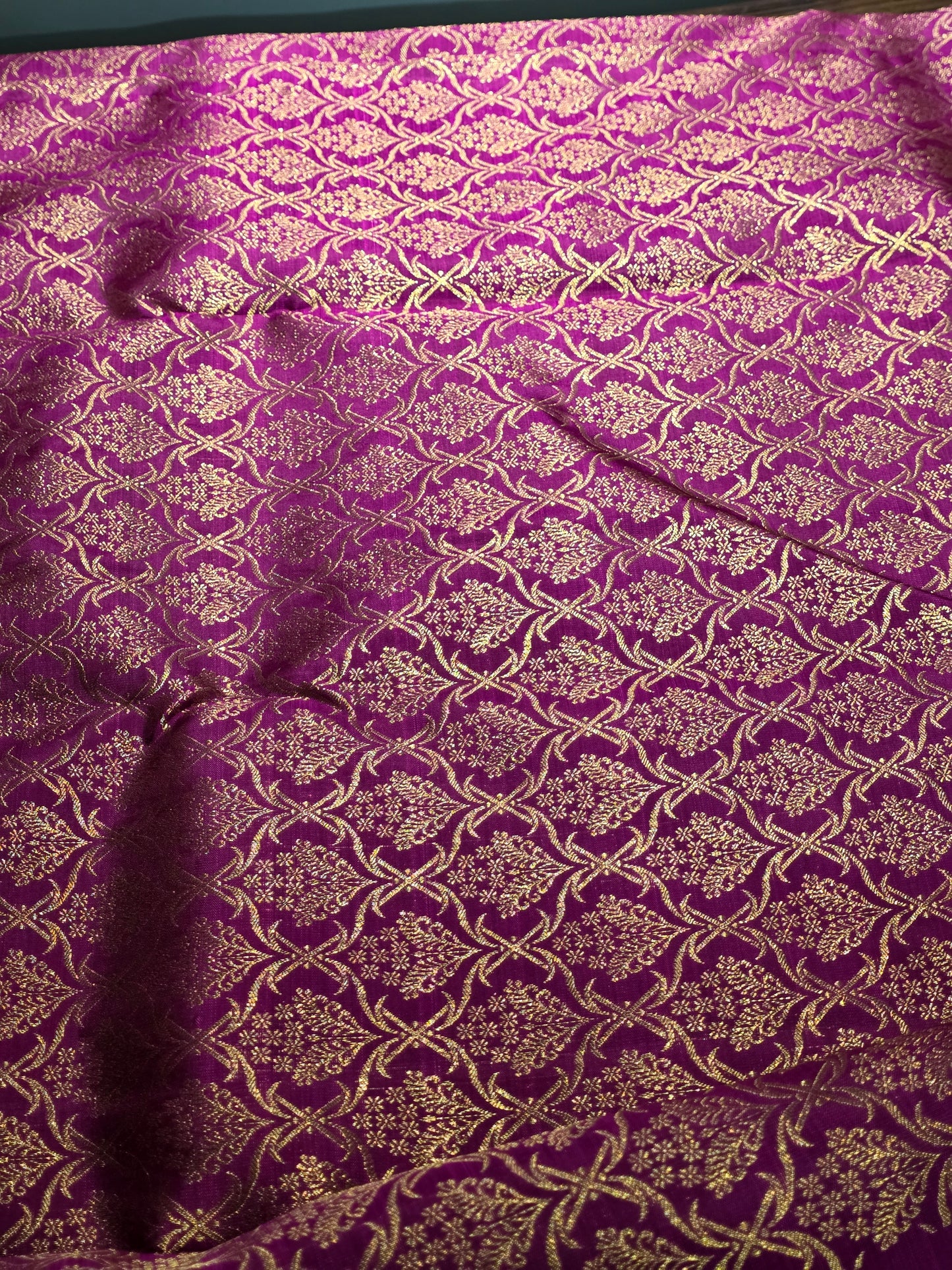 Pink pure silk saree with heavy zari work for special occasions
