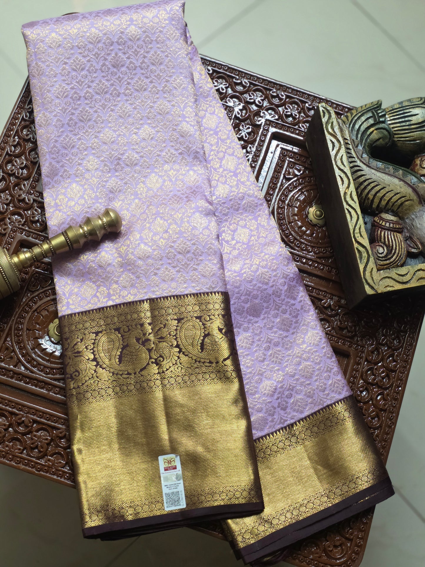 Pure Mulberry silk saree with pure zari
