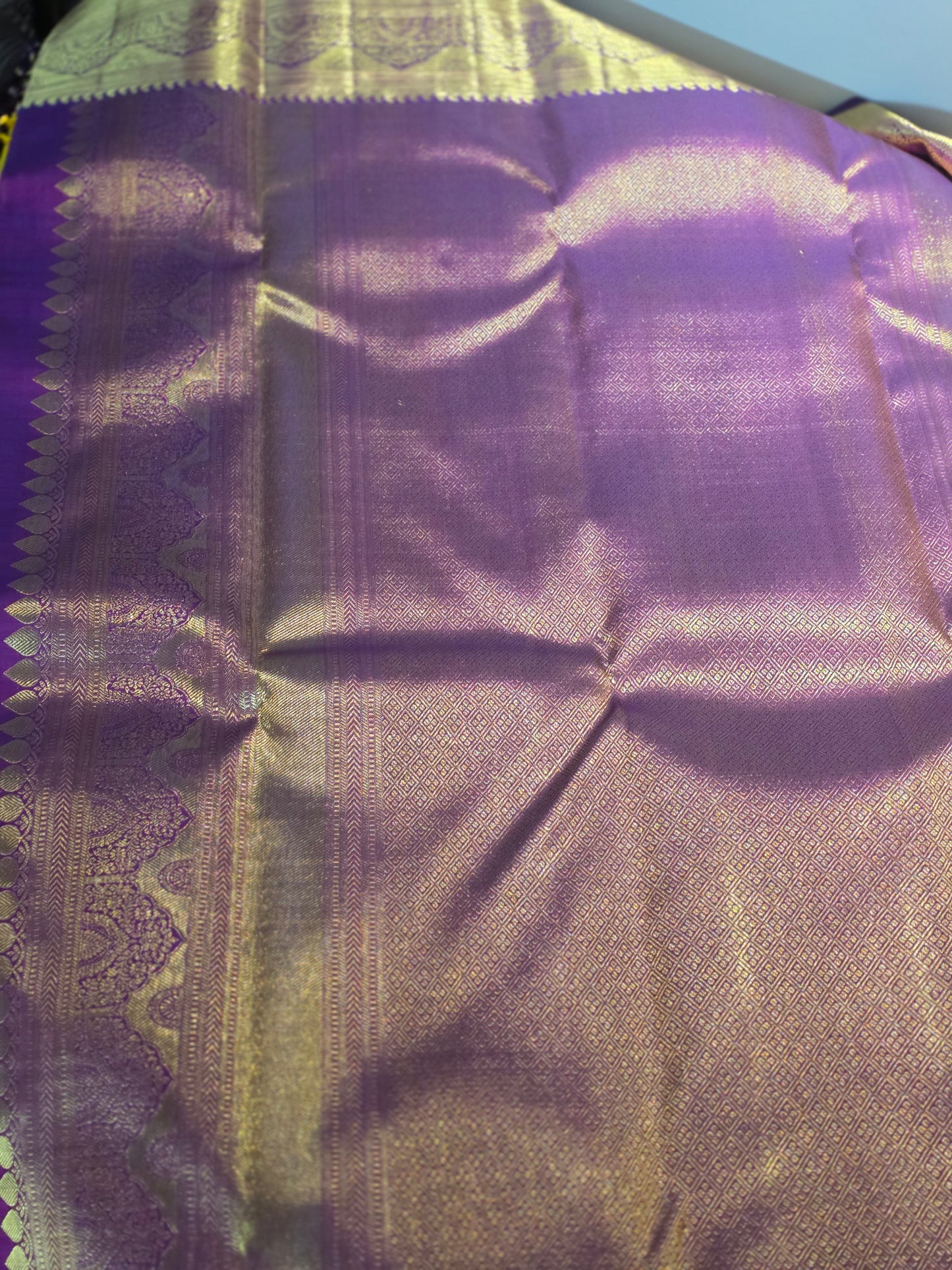 Pure Mulberry silk saree with pure zari