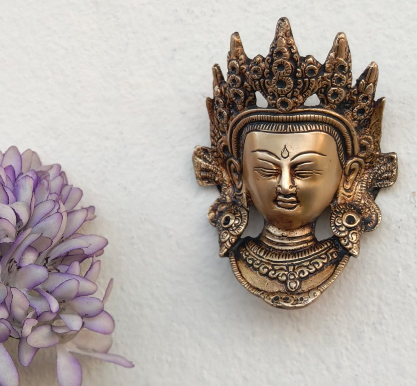 Tara devi face: a gracious wall accent..