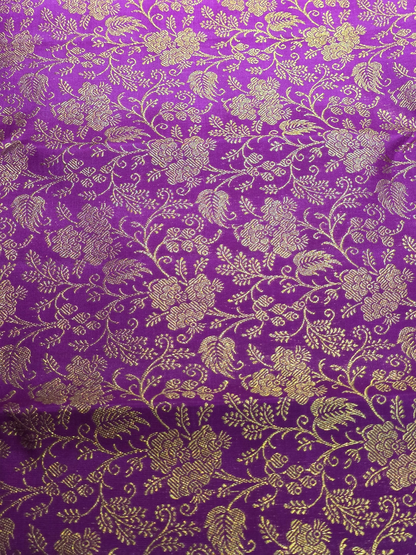 Purple pure silk saree with 100% pure zari completely hand woven