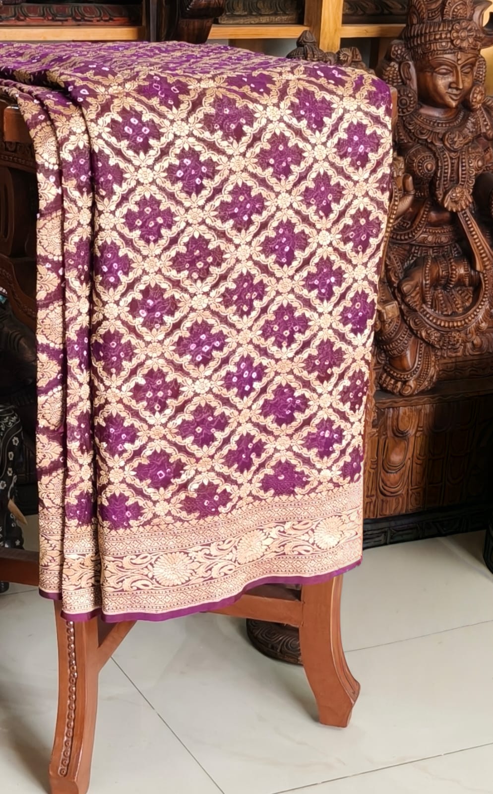 pure 100% mulberry silk fabric in sheer, and breathable lightweight  traditionally woven with pure zari