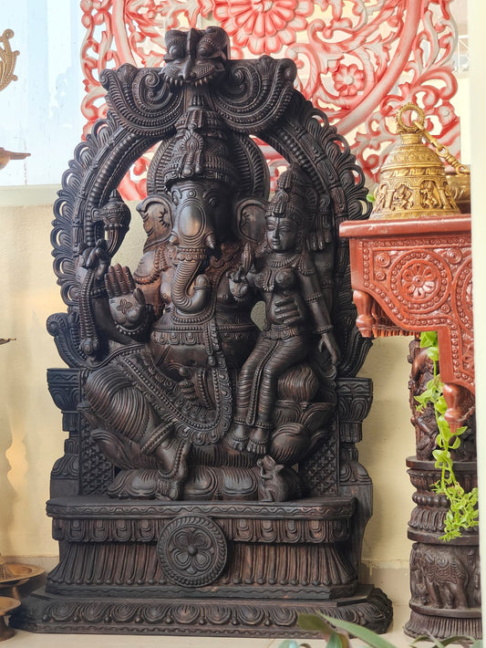 Ganesha statue panel